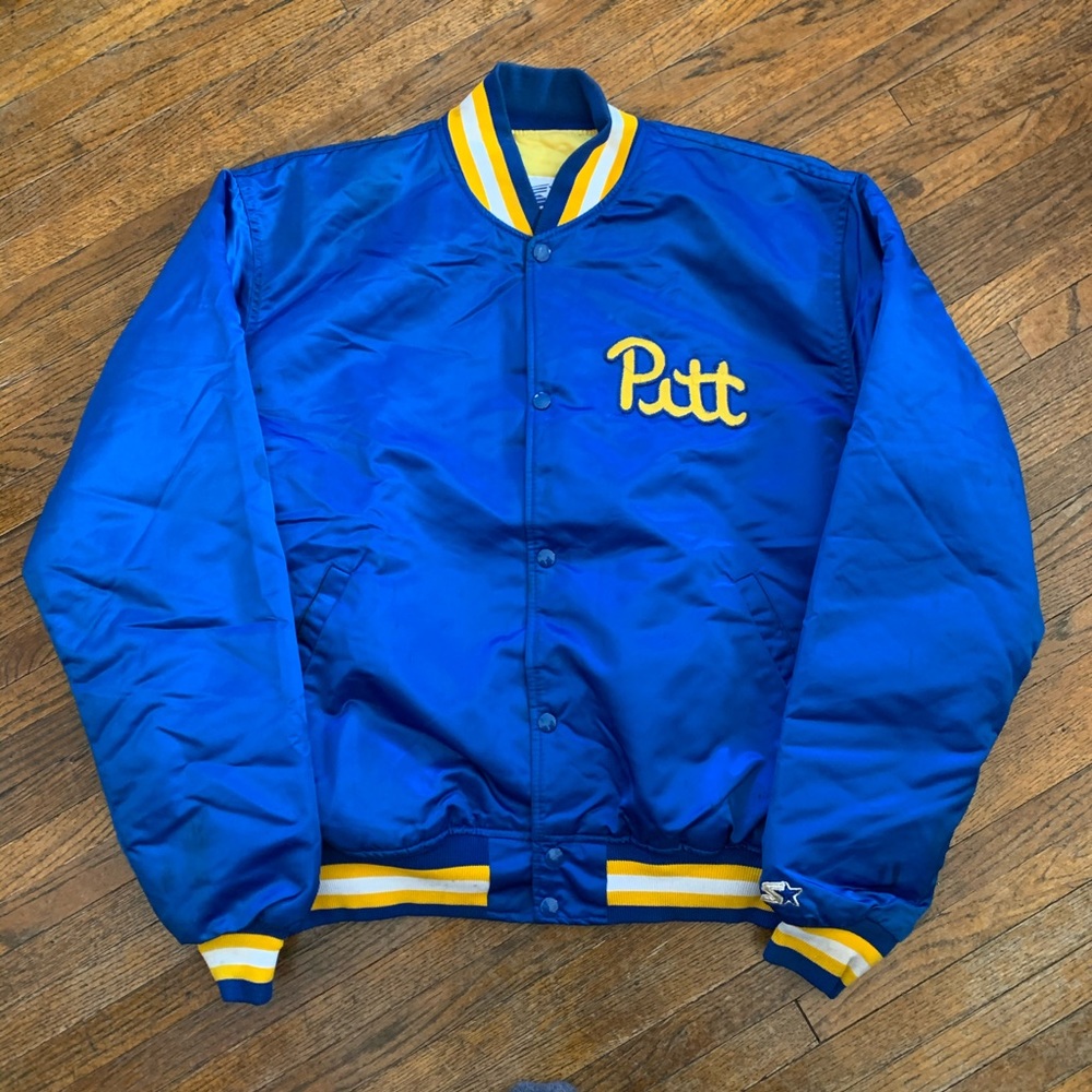 Vintage 90s Pitt Panthers Satin Starter Jacket